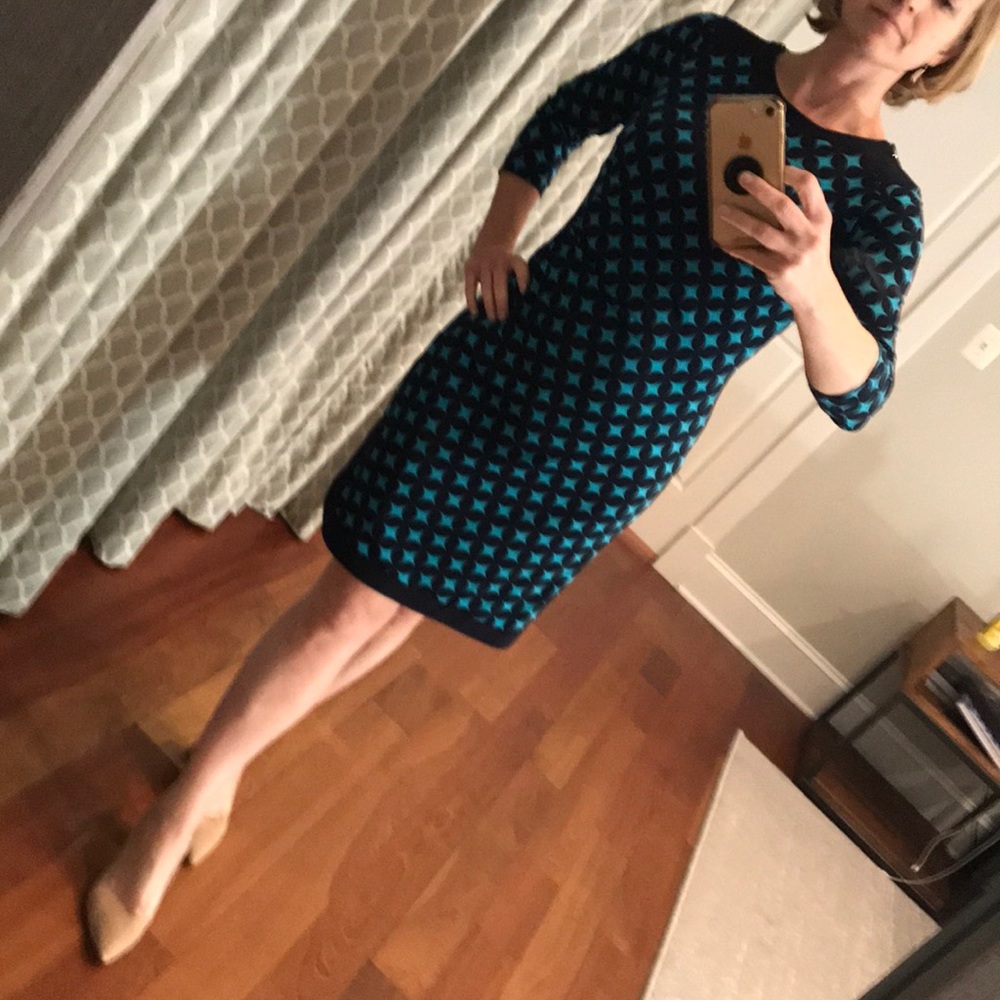 Donna Morgan geometric dress.
